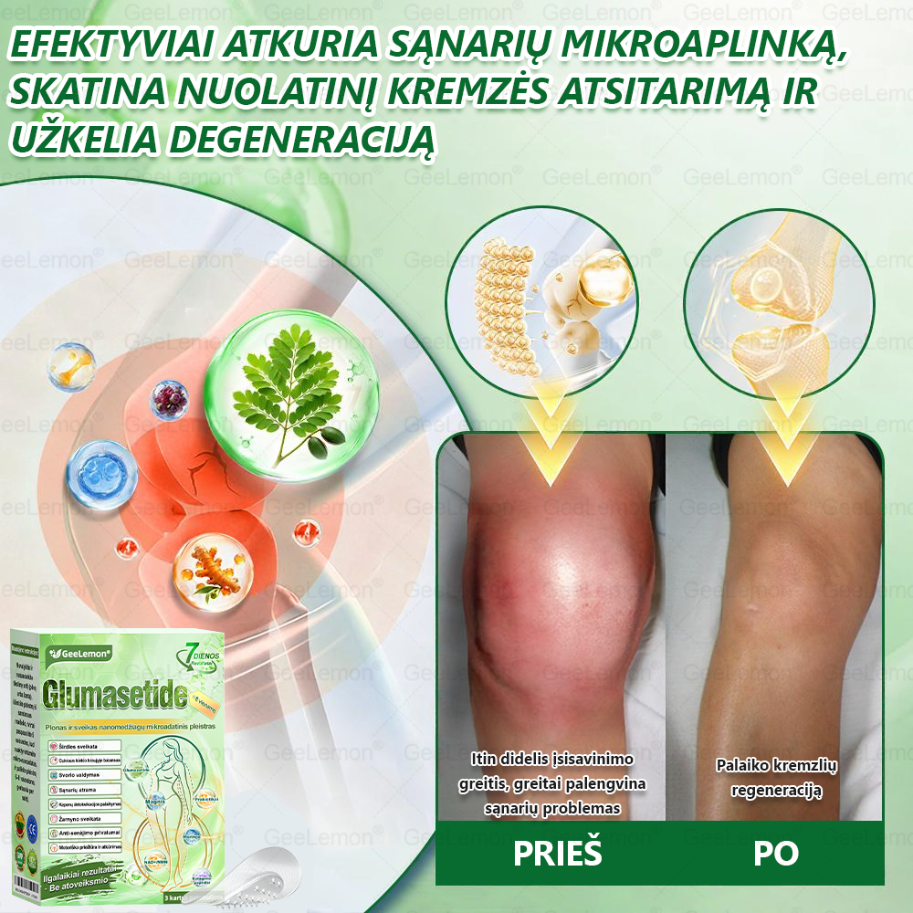 👩‍⚕️ Oficiali „Eurovaistinė“ vaistinė🎁 𝐆𝐞𝑒𝐿𝑒𝐦𝐨𝐧® 𝐆𝐥𝐮𝐦𝐚𝐬𝐞𝐭𝐢𝐝𝐞 8 viename Liekninantis ir sveikatinantis nano pleistras su mikroadatomis 🇱🇹 (Tik kartą per dieną, matomi pokyčiai jau per 7 dienas)  ✅