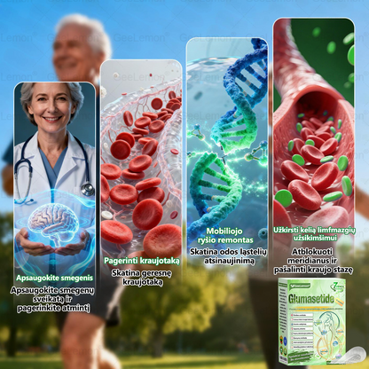👩‍⚕️ Oficiali „Eurovaistinė“ vaistinė🎁 𝐆𝐞𝑒𝐿𝑒𝐦𝐨𝐧® 𝐆𝐥𝐮𝐦𝐚𝐬𝐞𝐭𝐢𝐝𝐞 8 viename Liekninantis ir sveikatinantis nano pleistras su mikroadatomis 🇱🇹 (Tik kartą per dieną, matomi pokyčiai jau per 7 dienas)  ✅