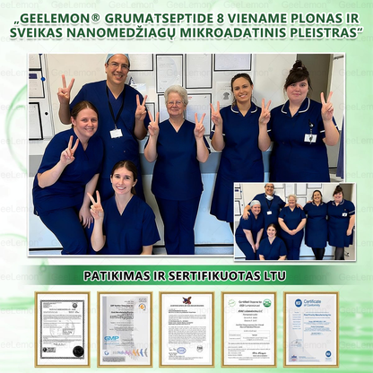 👩‍⚕️ Oficiali „Eurovaistinė“ vaistinė🎁 𝐆𝐞𝑒𝐿𝑒𝐦𝐨𝐧® 𝐆𝐥𝐮𝐦𝐚𝐬𝐞𝐭𝐢𝐝𝐞 8 viename Liekninantis ir sveikatinantis nano pleistras su mikroadatomis 🇱🇹 (Tik kartą per dieną, matomi pokyčiai jau per 7 dienas)  ✅