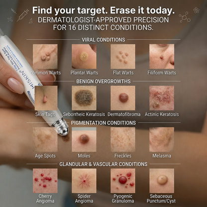 𝐇𝐈𝐒𝐊𝐈𝐍®💎 𝟕-𝐃𝒂𝘆 𝐒𝗸𝐢𝐧 𝐓𝒂𝗴 & 𝐒𝐩𝙤𝐭 𝐄𝐫𝒂𝐬𝙚𝐫 Painless & Scar-Free Advanced Imperfection Removal Rollerball Pen