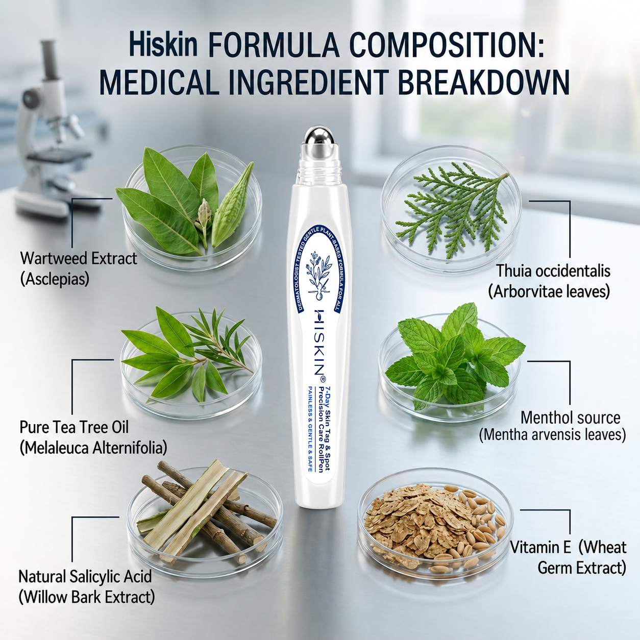 𝐇𝐈𝐒𝐊𝐈𝐍®💎 𝟕-𝐃𝒂𝘆 𝐒𝗸𝐢𝐧 𝐓𝒂𝗴 & 𝐒𝐩𝙤𝐭 𝐄𝐫𝒂𝐬𝙚𝐫 Painless & Scar-Free Advanced Imperfection Removal Rollerball Pen