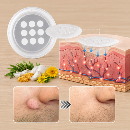 ✨✨Hiskin ® 2-in-1 Microneedle & Hydrocolloid Patch🍀 | Removes raised moles, acne, flat warts, and skin tags | Helps improve wrinkles, scars, and blemishes | Invisible patches for face and body