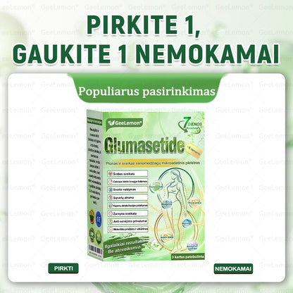 👩‍⚕️ Oficiali „Eurovaistinė“ vaistinė🎁 𝐆𝐞𝑒𝐿𝑒𝐦𝐨𝐧® 𝐆𝐥𝐮𝐦𝐚𝐬𝐞𝐭𝐢𝐝𝐞 8 viename Liekninantis ir sveikatinantis nano pleistras su mikroadatomis 🇱🇹 (Tik kartą per dieną, matomi pokyčiai jau per 7 dienas)  ✅